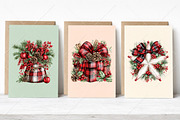 Plaid Christmas Clipart Bundle, a Seasonal Illustration by Canvas Craft (Thumbnail 4 of 10)