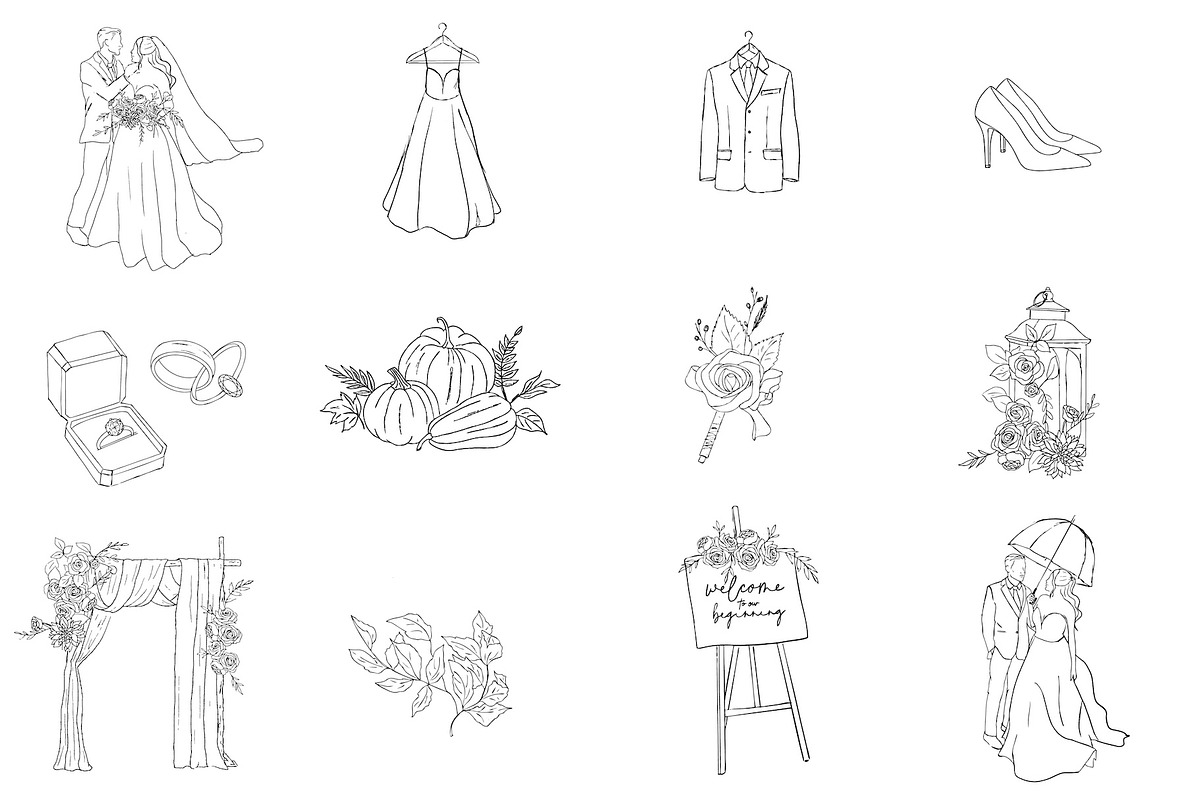 Fall Wedding Doodles, an Illustration by Britt Christensen Designs (Photo 6 of 6)