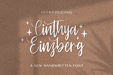 Cinthya Einzberg - Handwritten Font
