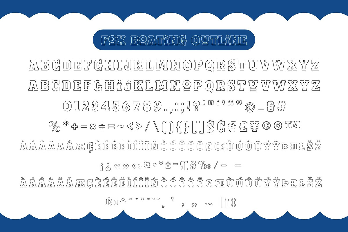 Fox Boating 4 Fonts Style, a Slab Serif Font by Fox7 By Rattana (Photo 10 of 11)