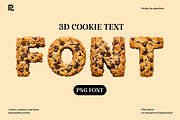 Cookie Font – Sweet 3D Alphabet, an Object Graphic by PopotLane (Thumbnail 1 of 10)