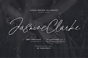 Jasmine Clarke | Casual Chic Font, a Script Font by Pink Coffie (Thumbnail 1 of 23)