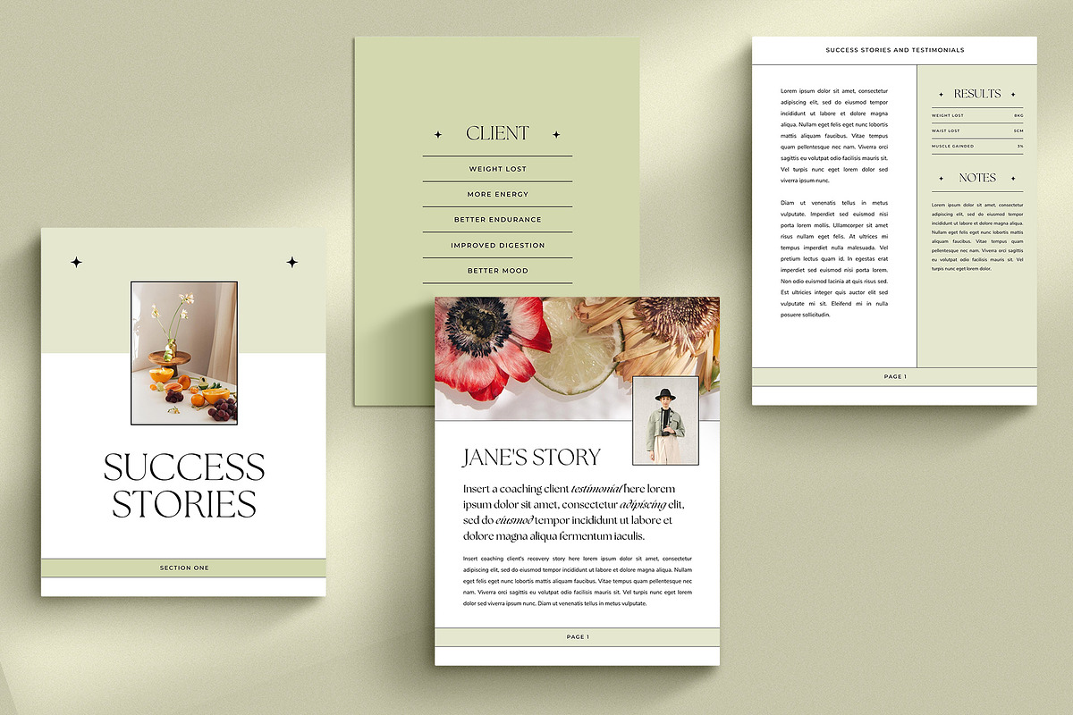 Health + Nutrition Challenge CANVA, a Magazine Template by Studio Loire (Photo 8 of 20)