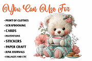 Cutie Bear Clipart Bundle, a Seasonal Illustration by CreationArt (Thumbnail 5 of 7)