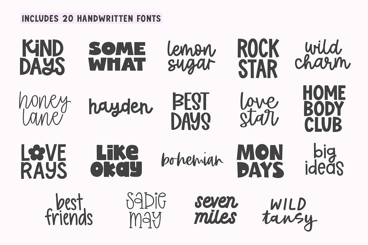 Crafty Font Bundle | Volume 3, a Handwritten Font by KA Designs (Photo 2 of 16)