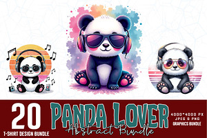 Panda Lover T-shirt Design Bundle, an Object Graphic by Sofia's Fashion