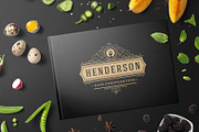 36 Restaurant Logos and Badges, a Branding & Logo Template by Vasya Kobelev (Thumbnail 5 of 15)