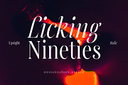 Licking Nineties Serif, a Serif Font by Designsation (Thumbnail 1 of 10)