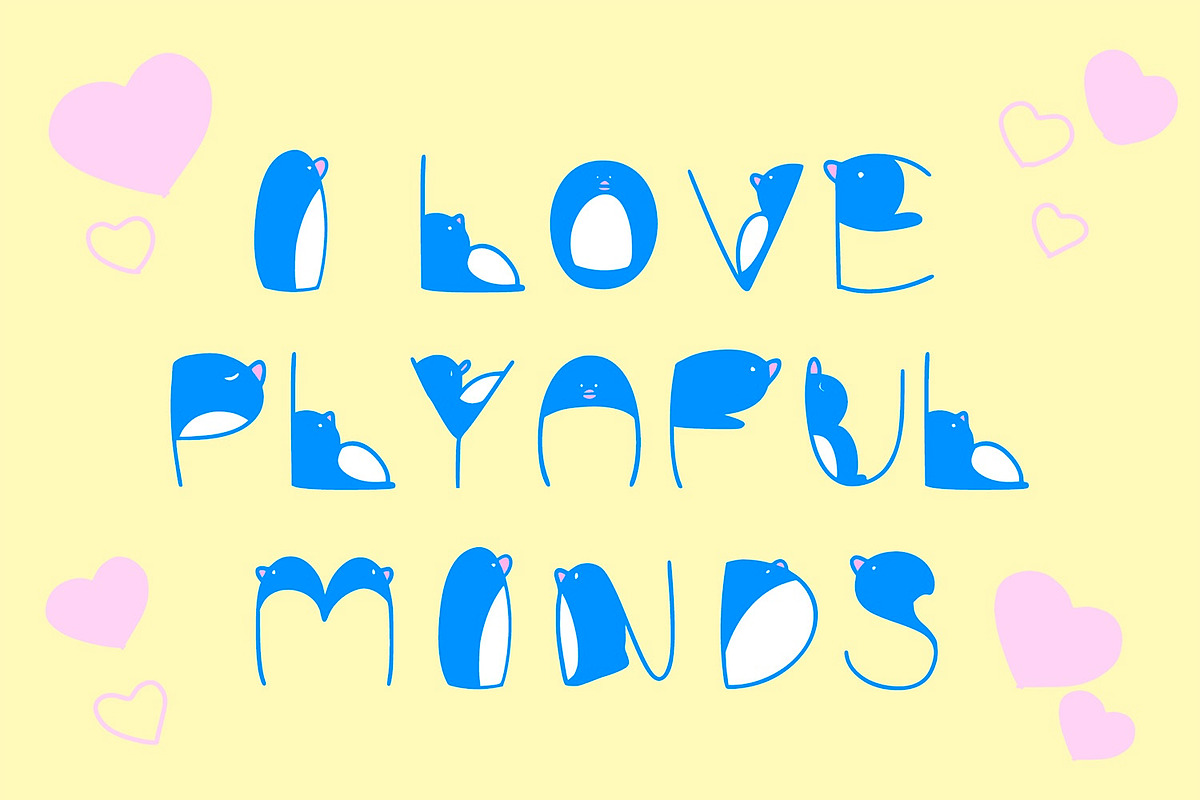 Little Penguins, a Symbol Font by Nerutabe (Photo 4 of 6)