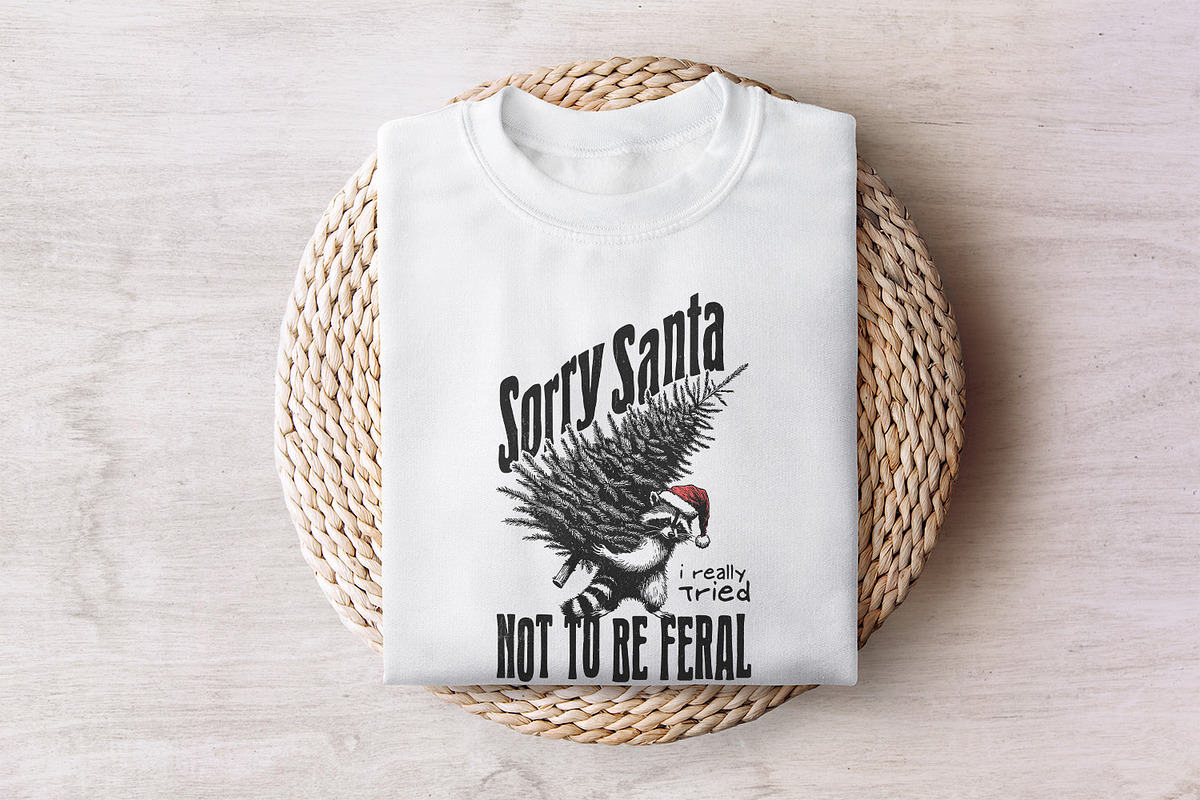 Sorry Santa, Feral Raccoon PNG, an Illustration by SharpMarketplace (Photo 7 of 9)