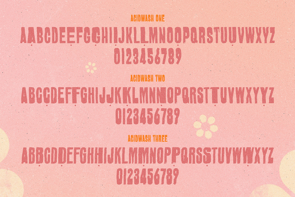 ACIDWASH Font, a Font by Cameron Humphries (Photo 8 of 8)