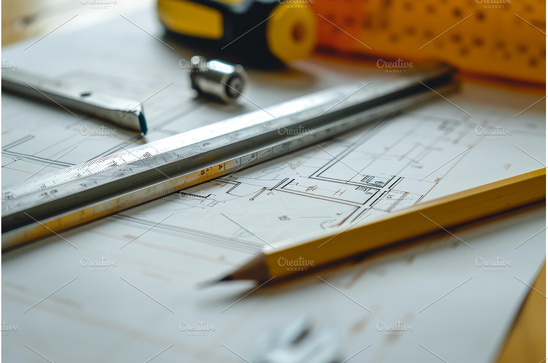 Architectural planning with, an Industrial Photo by Ylivdesign