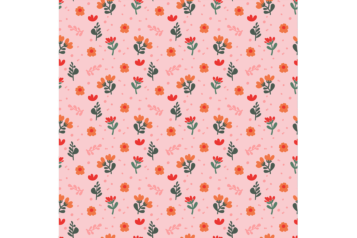 Pink Floral Seamless Pattern, a Pattern Graphic by Sharon Schwalbe (Photo 3 of 4)