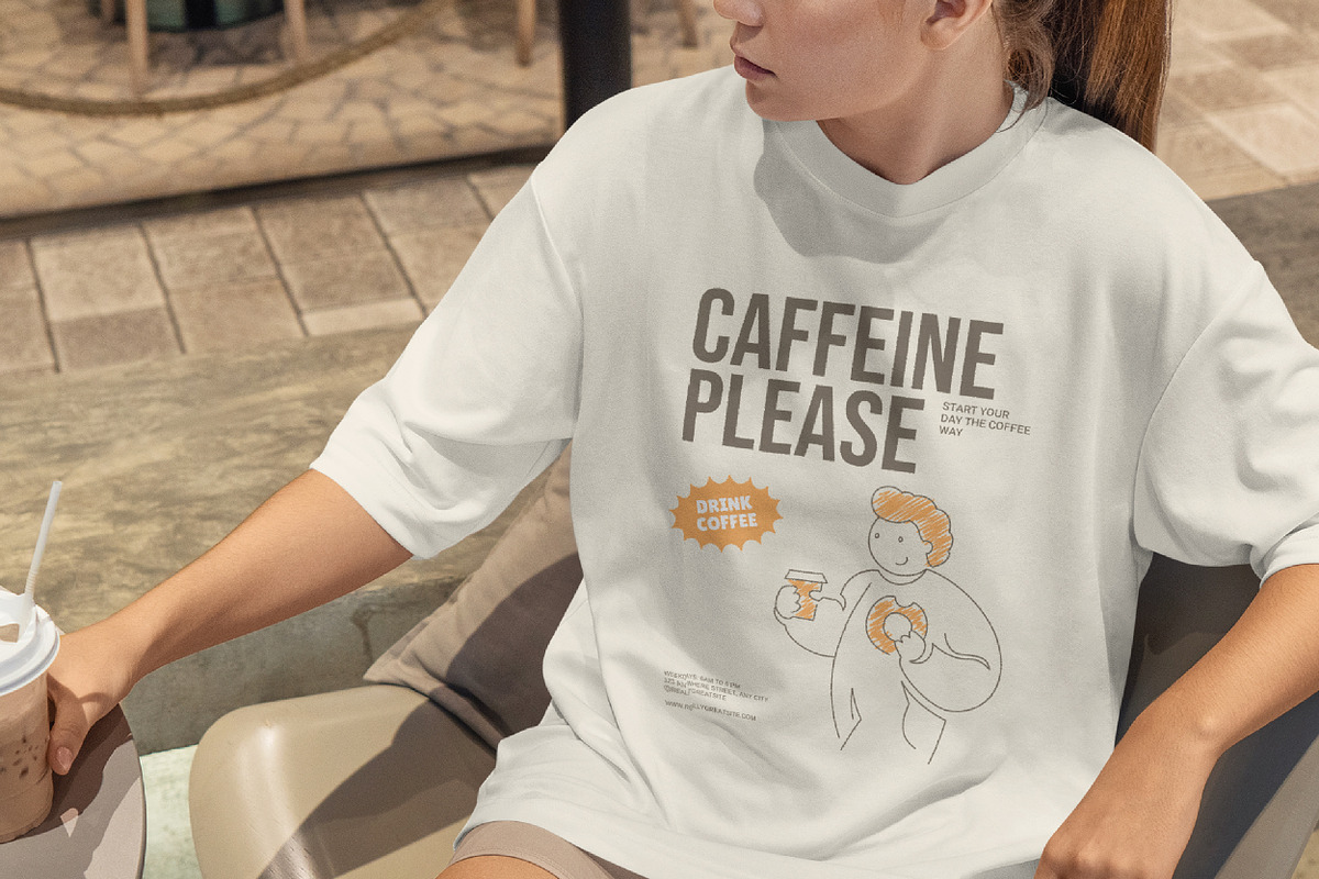Hand-Drawn Coffee People, a Person Illustration by Vasya Kobelev (Photo 9 of 11)