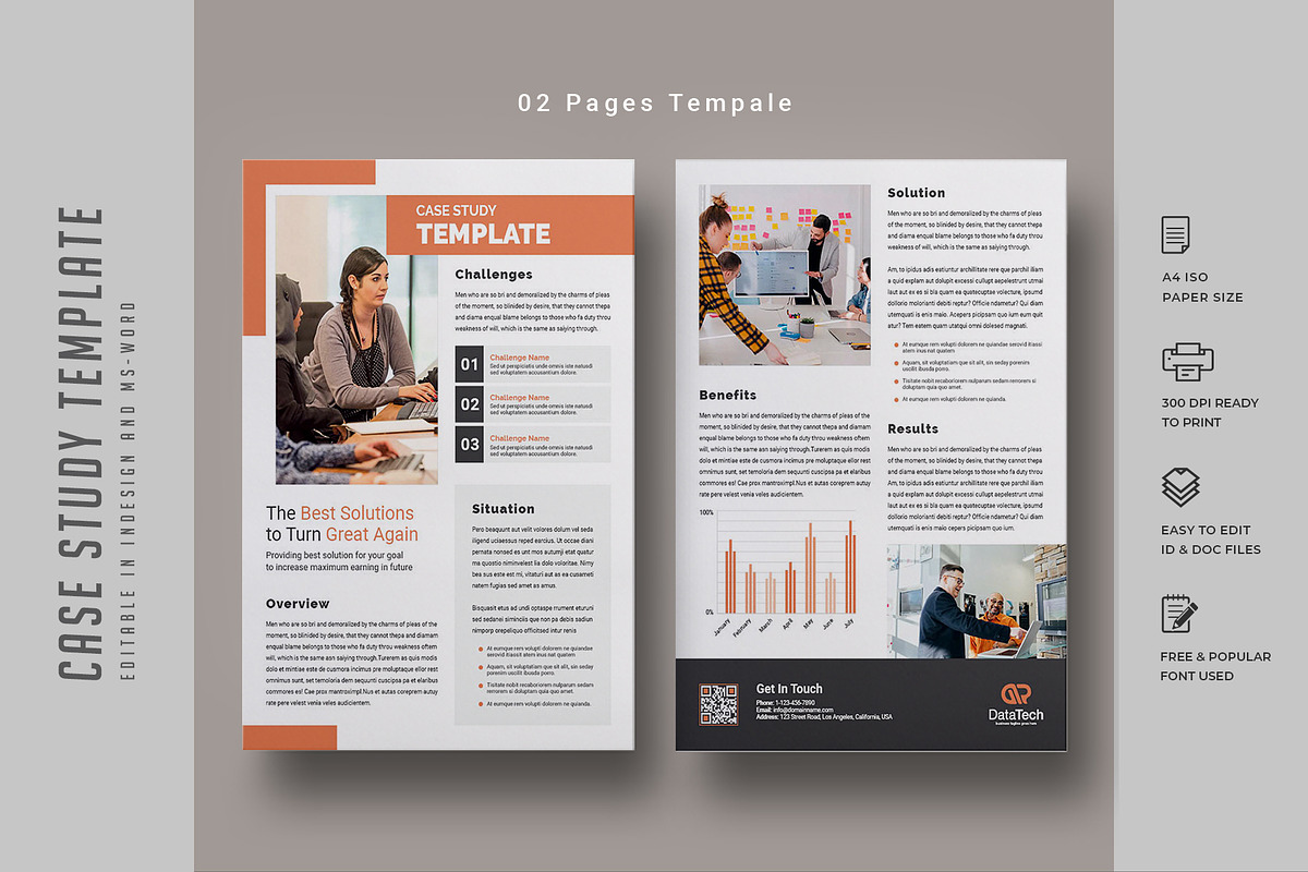 533. Case Study Template, a Stationery Template by CreativeRezwan (Photo 2 of 3)