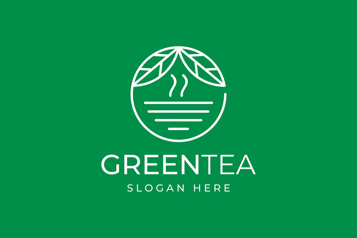 Green Tea Matcha Leaves Logo Design, a Branding & Logo Template by Buqancreative (Photo 2 of 4)