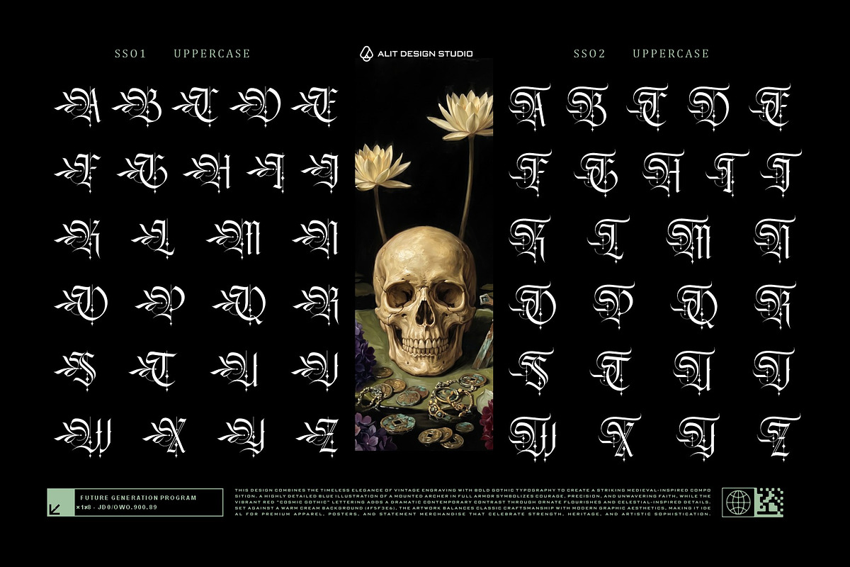 Rosella Mirakle Typeface, a Blackletter Font by alit design (Photo 3 of 20)