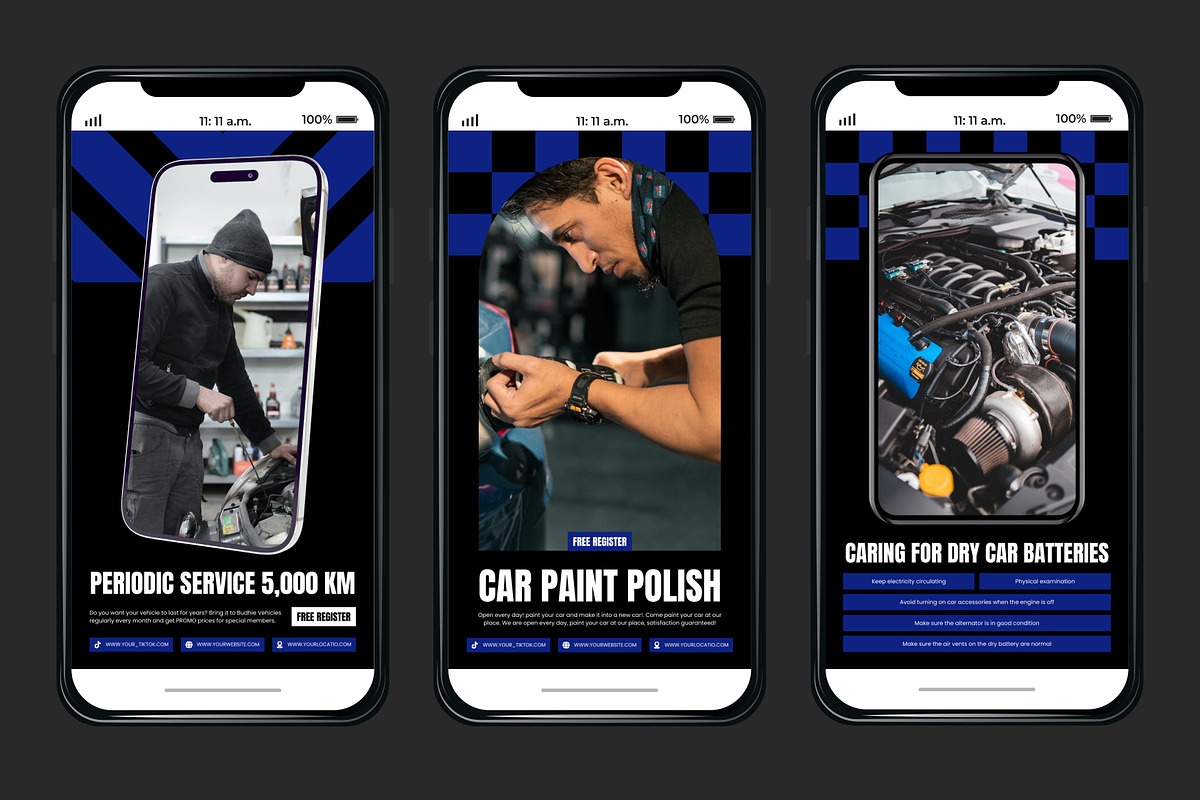 Automotive Blue Template, a Social Media Template by Kalubuak (Photo 8 of 10)