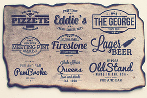 9 Retro Labels