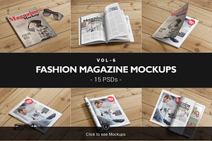 108 Magazine Mockups Bundle