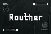 Routher, a Sans Serif Font by StudioRz (Thumbnail 1 of 5)