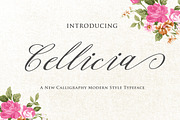 Cellicia Script, a Script Font by ianmikraz (Thumbnail 1 of 5)
