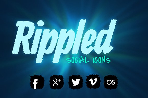 Social Icons Rippled