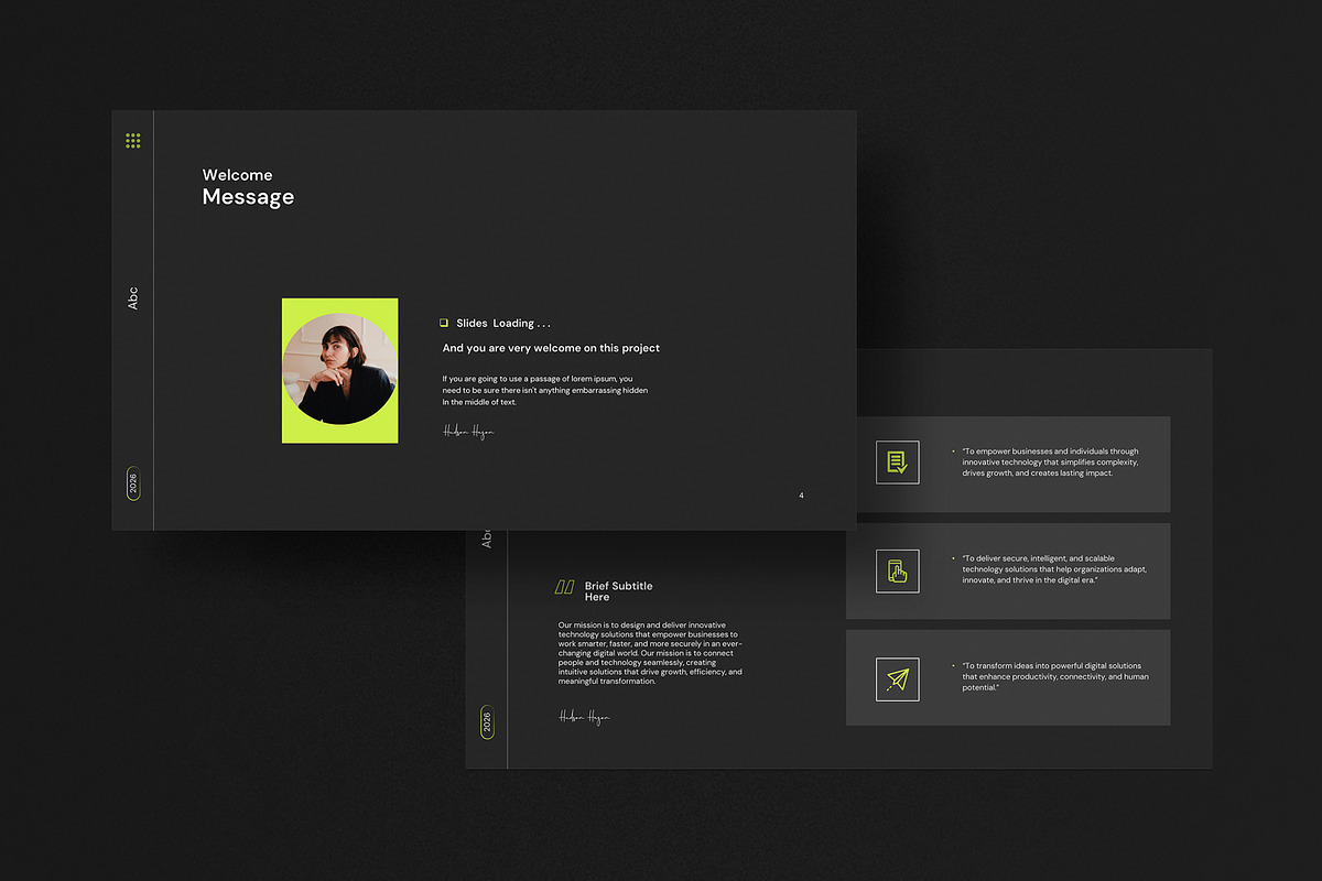 Modern Tech Company Profile Template, a Presentation Template by ...
