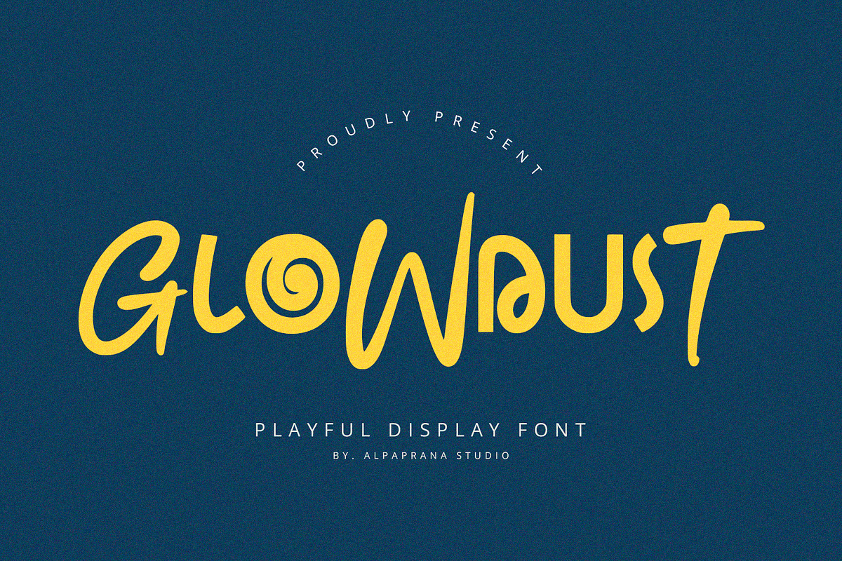 Glowdust - Display Sans, a Sans Serif Font by Alpaprana (Photo 1 of 10)
