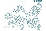 Seafood & Fish Vector Pack, an Animal Illustration by Ilia Design (Thumbnail 6 of 10)