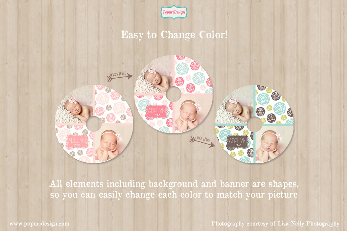 CD / DVD Label Templates, a Stationery Template by designsontheside (Photo 2 of 2)