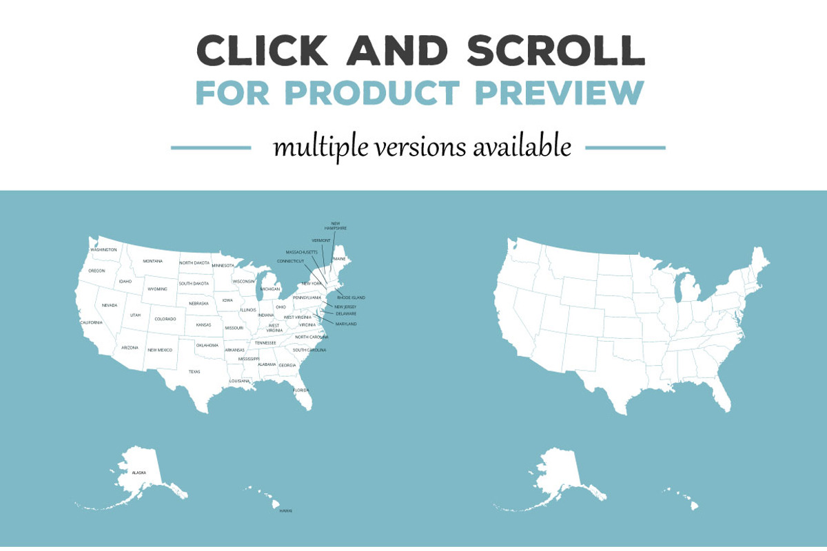 USA vector maps, a Work Illustration by Design Shop (Photo 3 of 5)