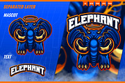 Blue Elephant - Mascot Esport Logo, a Branding & Logo Template by FNR Graphics (Thumbnail 3 of 5)