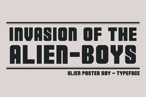 Alien Poster Boy - Typeface preview 4