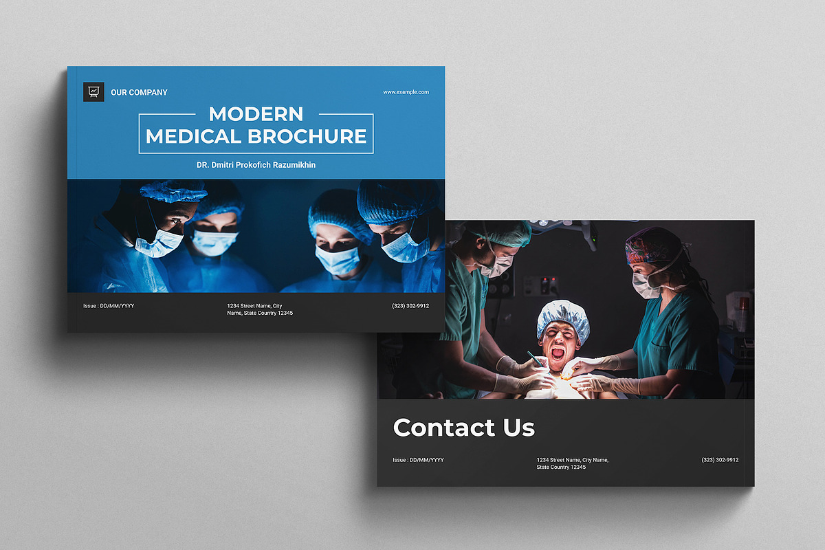 Medical Brochure Template Landscape, a Brochure Template by E-Type (Photo 7 of 7)