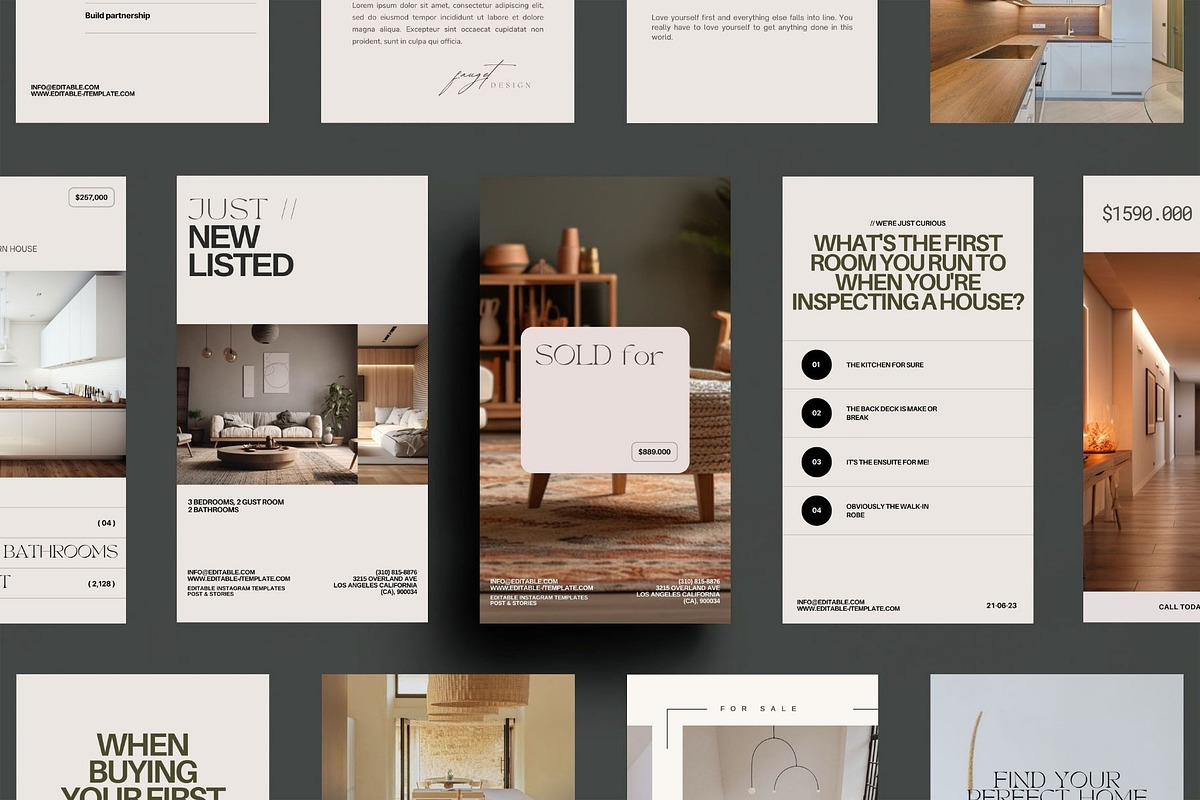 Real Estate Instagram Post + Story, a Social Media Template by Prapti Design (Photo 5 of 12)