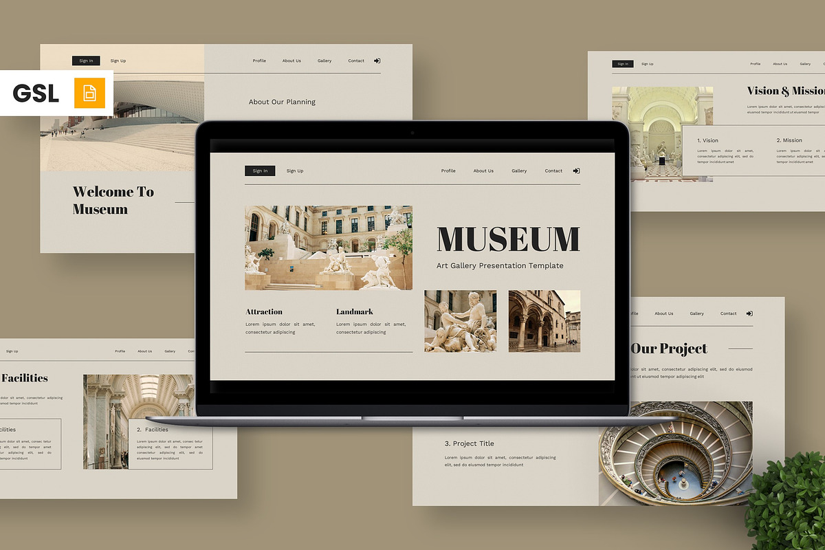 Museum - Art Gallery Google Slide