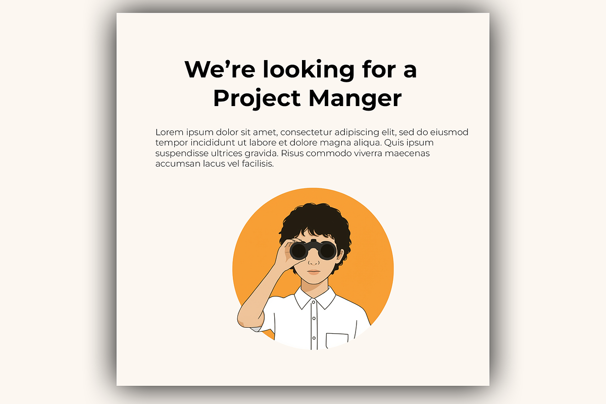 Hiring Instagram Post, a Social Media Template by microtasker (Photo 1 of 2)