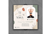 Elegant Yoga Flyer Design, a Flyer Template by YUDesignStore (Thumbnail 1 of 6)
