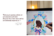 Grandmillennial Independence Day, a Decorative Illustration by TheHappyGiftArt (Thumbnail 17 of 21)