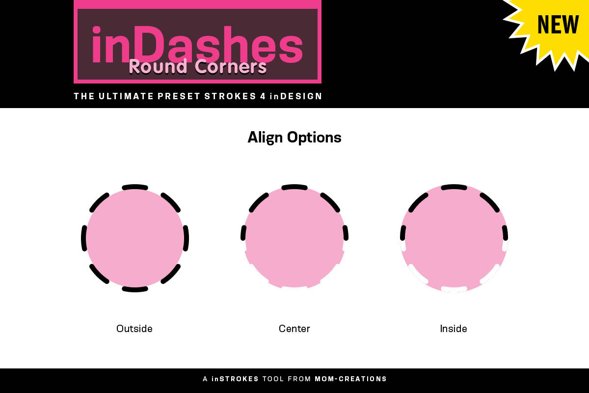 inDashes Round - Strokes 4 inDesign preview 5