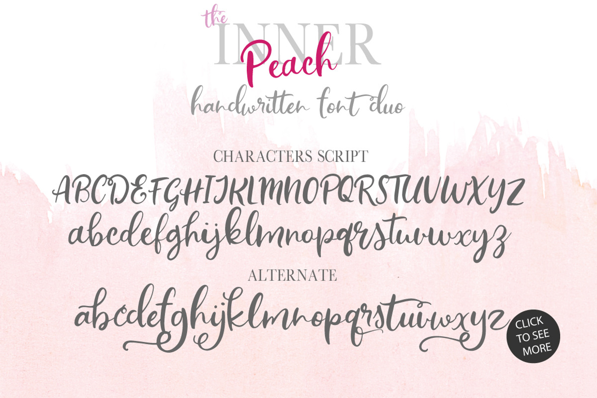 The Inner Peach | Font Duo, a Script Font by Artstudio (Photo 10 of 10)