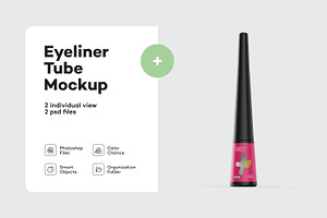 Matte Eyeliner Tube Mockup