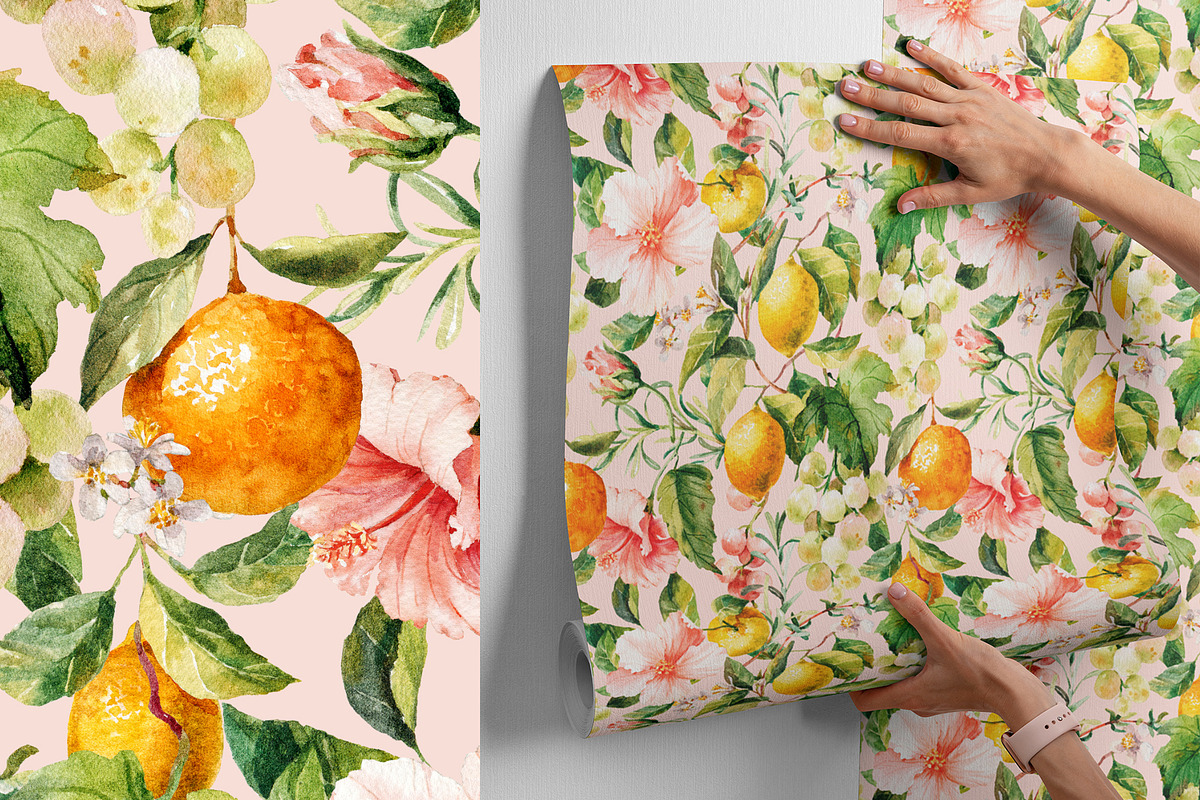 Citrus mood-summer seamless patterns, a Pattern Graphic by Pamyatka Shop (Photo 7 of 13)