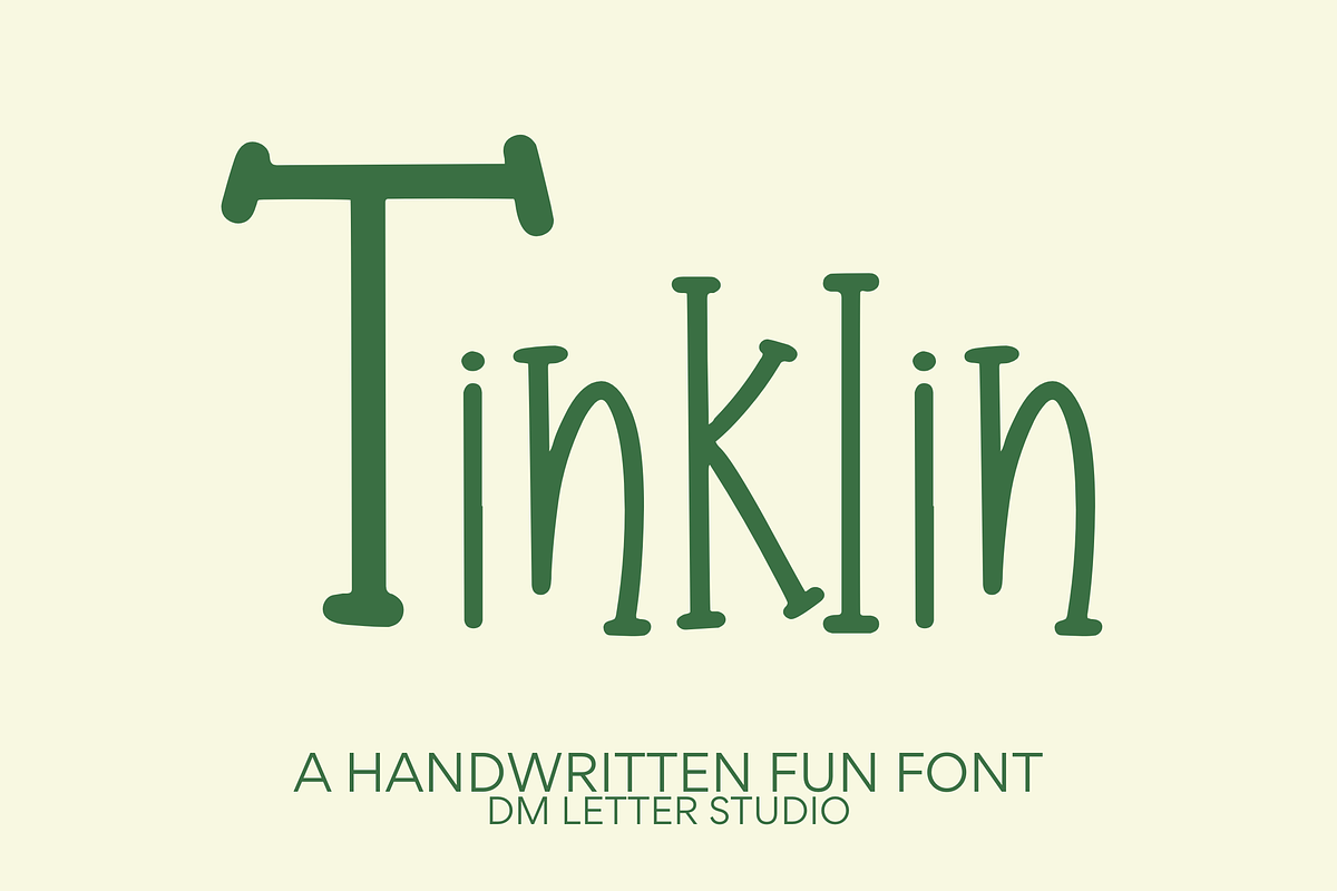 Tinklin, a Serif Font by Dm Studio (Photo 1 of 8)