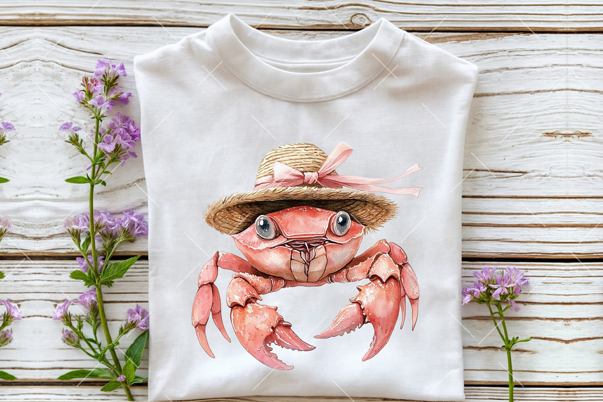 Watercolor Summer Chic Clipart, an Illustration by OK Design (Photo 5 of 6)