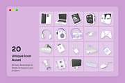 Smart Device 3D Icon Assets, a Technology Illustration by twinstd (Thumbnail 6 of 6)