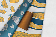 Orange Pumpkin Seamless Patterns, a Pattern Graphic by RabbitAndPencil (Thumbnail 3 of 4)