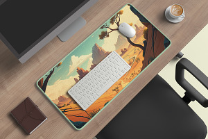 Desk Mat Mockup Fully Editable