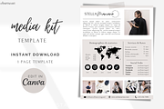 Influencer Media Kit Template Canva, a Flyer Template by Studio Eburnean (Thumbnail 1 of 3)